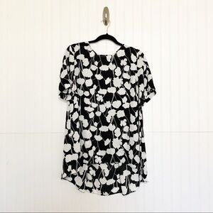 Vince Camuto Pink in Motion Black and White Floral